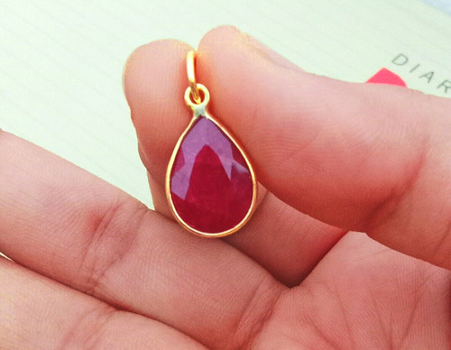 Natural ruby gold - ruby, ,18k