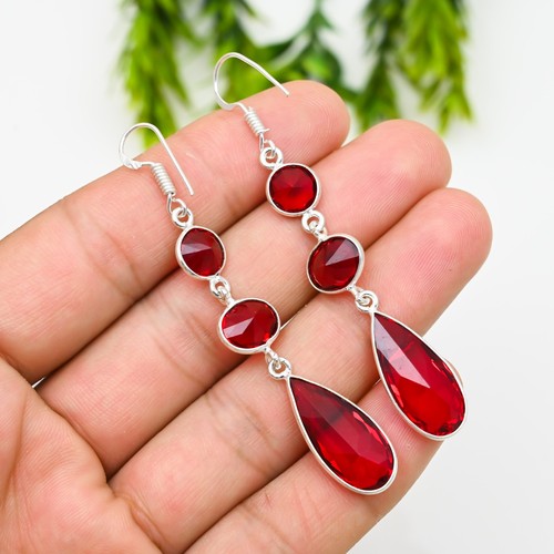 Red garnet gemstone 925 - red,