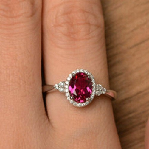 Gorgeous oval cut simulated - cut,