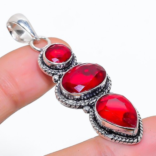 Red garnet handmade - red,